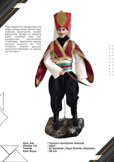 Yeniçeri Kostümlü Atatürk resmi